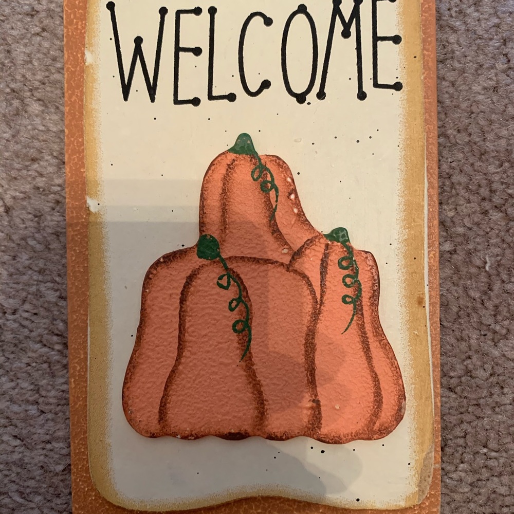 Welcome Sign-Pumpkin- Door Hanger! CVS brand! - Picture 2 of 6